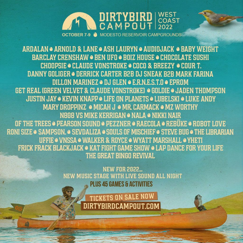 Dirtybird Campout Lineup 2022