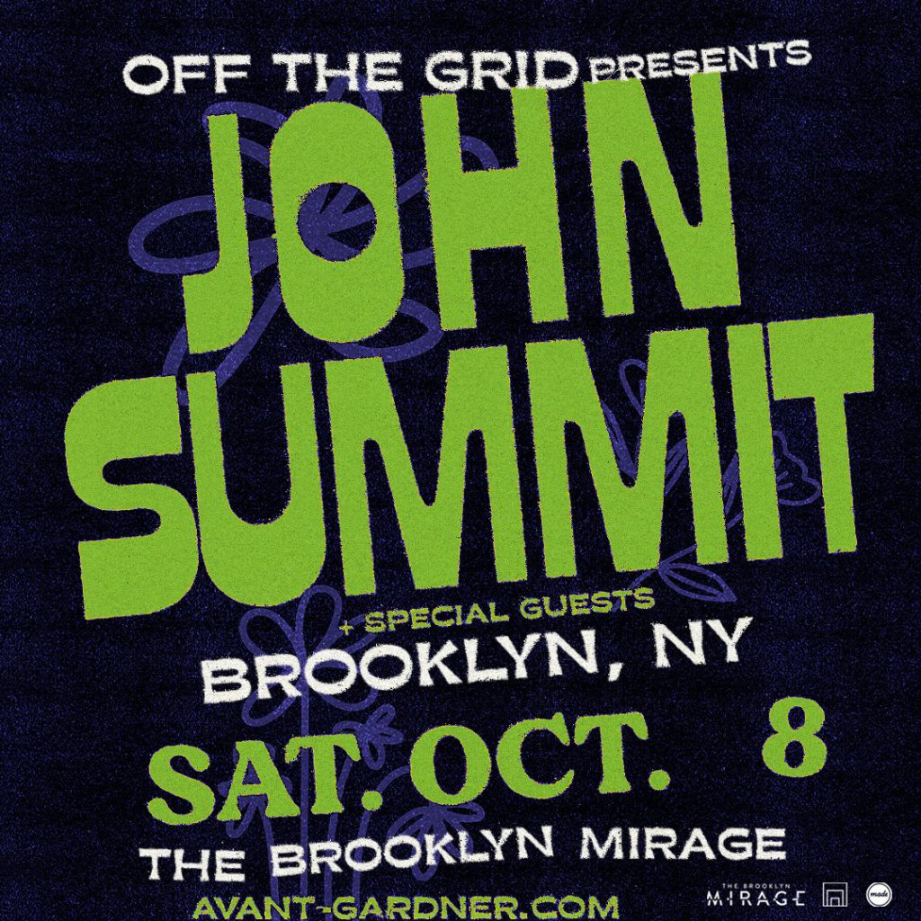 John Summit Announces Off The Grid Takeover at The Brooklyn Mirage