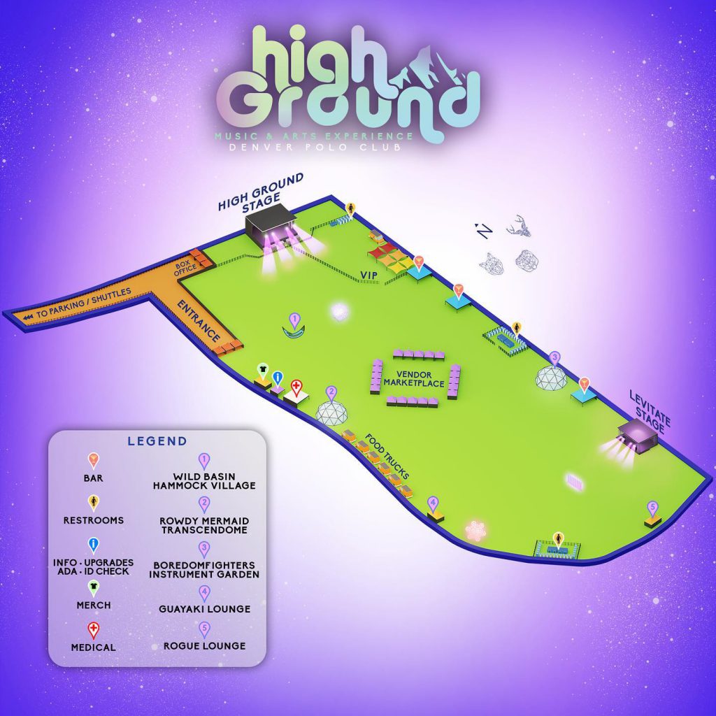 High Ground Music And Arts Experience 2022 Map