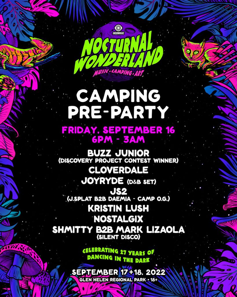 nocturnal wonderland 2021 times