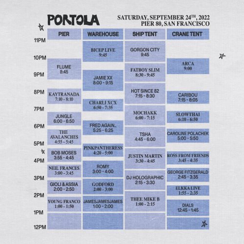 Portola Festival 2022 Set Times, Festival Map, and Essential Info EDM