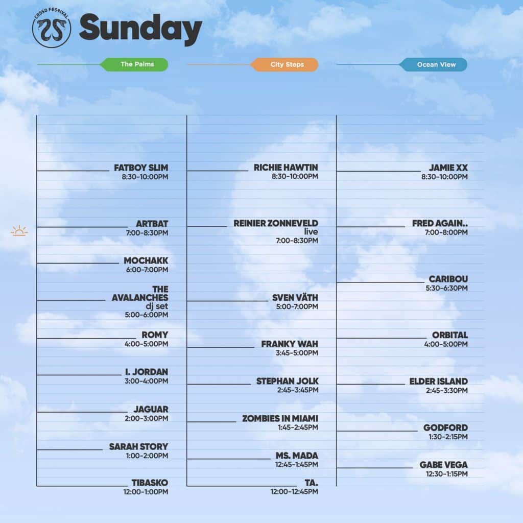 CRSSD Festival Fall 2022 Set Times, After Dark Parties, and Essential