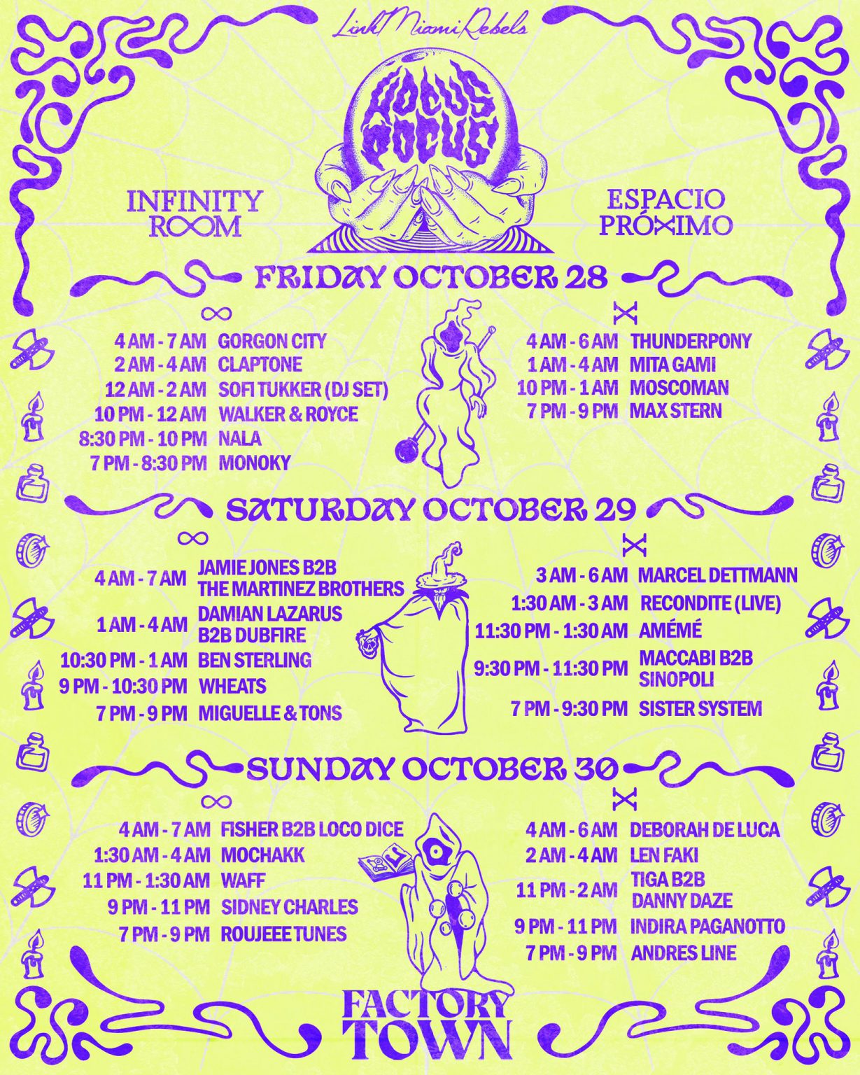 Hocus Pocus Returns to Miami with a Stacked Lineup for Halloween