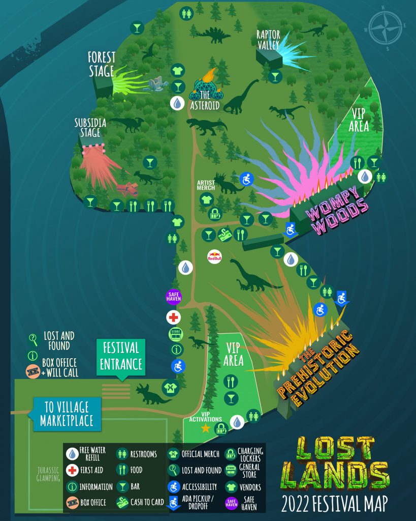 Lost Lands 2022 Festival Map