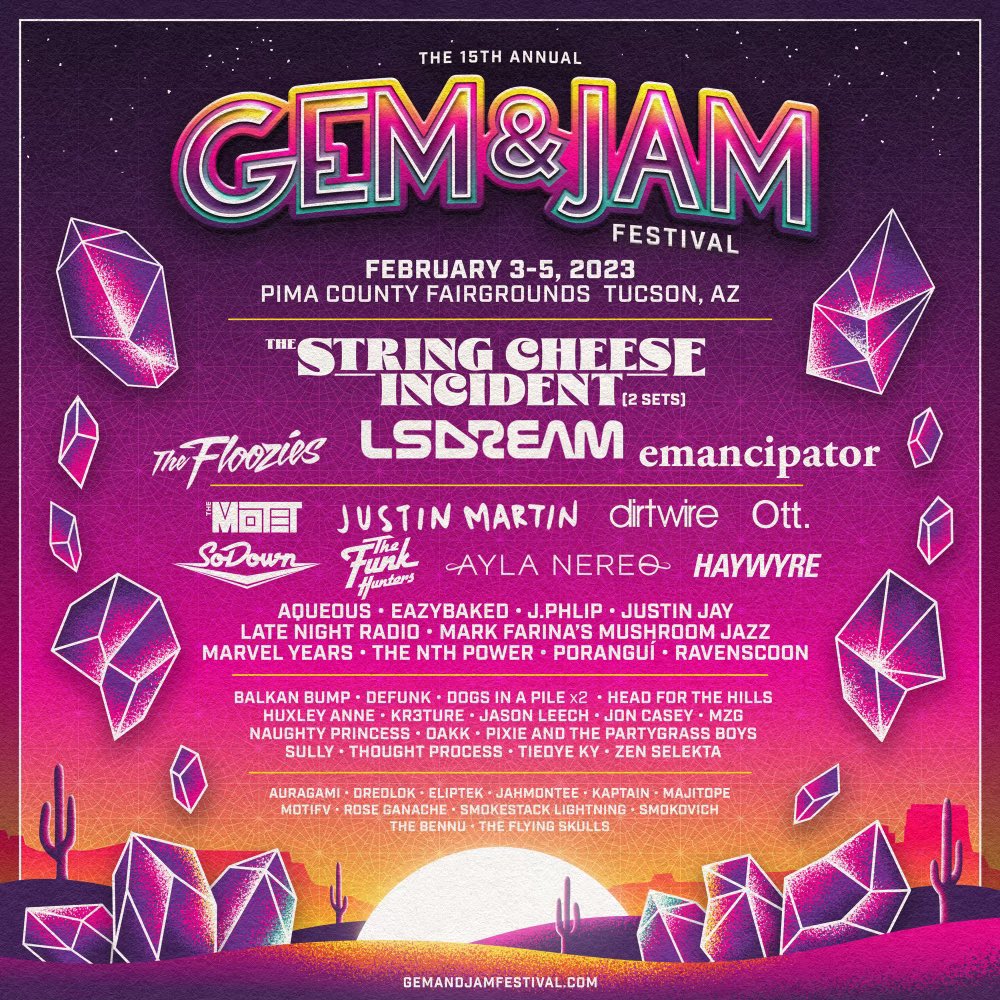 Gem & Jam 2023 - Lineup