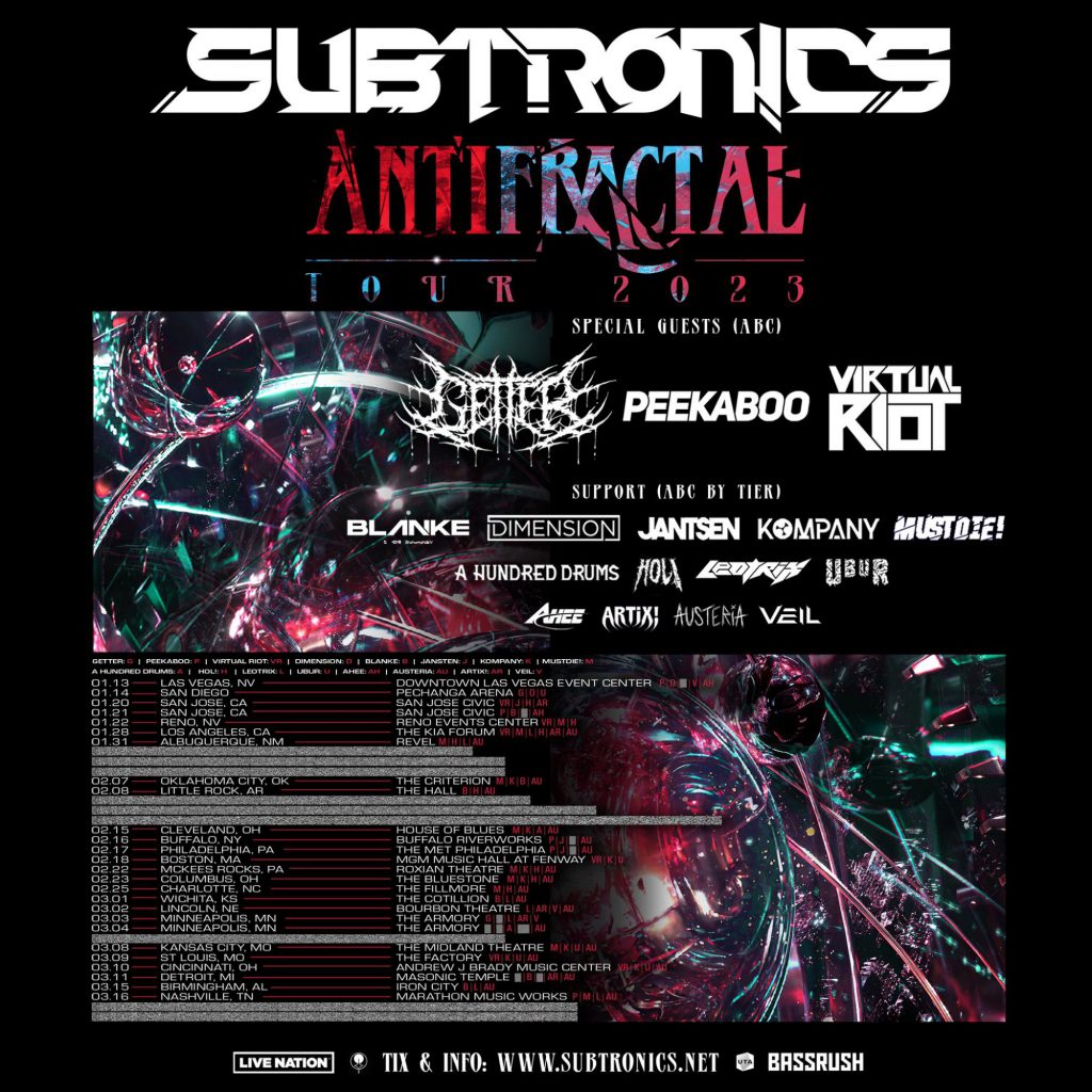 Subtronics' ANTIFRACTAL Tour 2023
