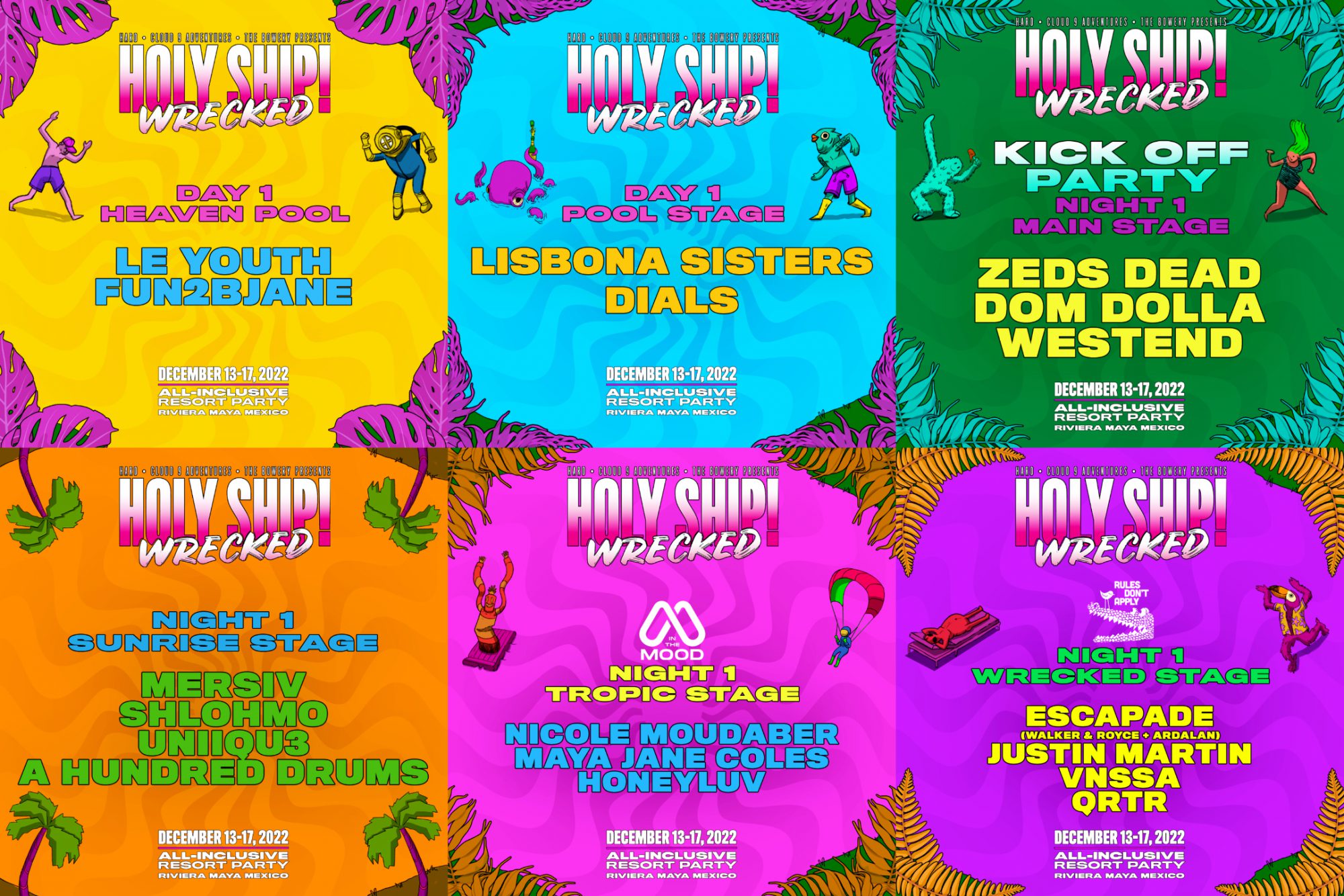 Holy Ship Wrecked 2022 Party Takeovers Day 1