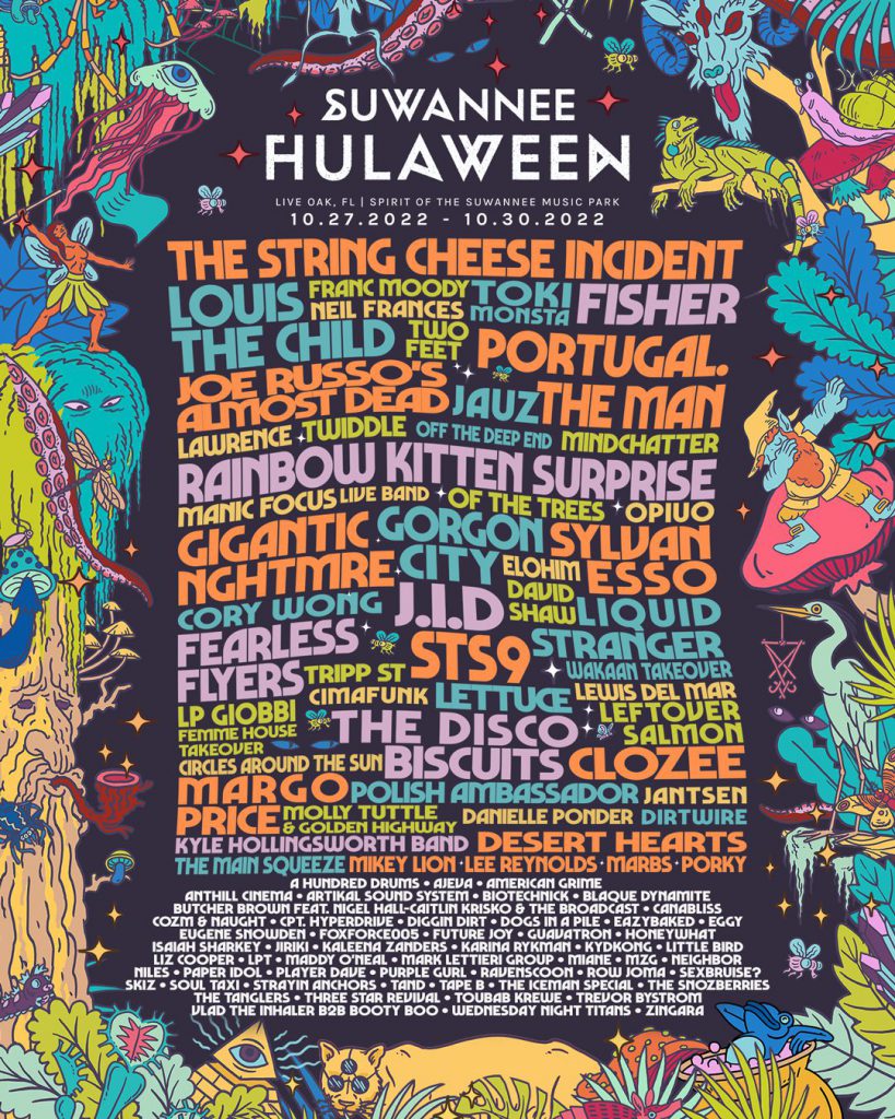 Suwannee Hulaween Reveals Final Additions on 2022 Lineup EDM Identity