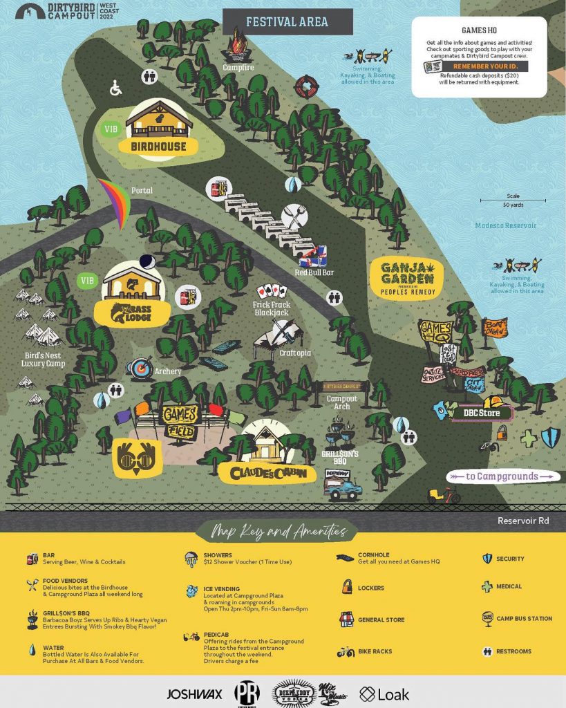 Dirtybird Campout 2022 Map