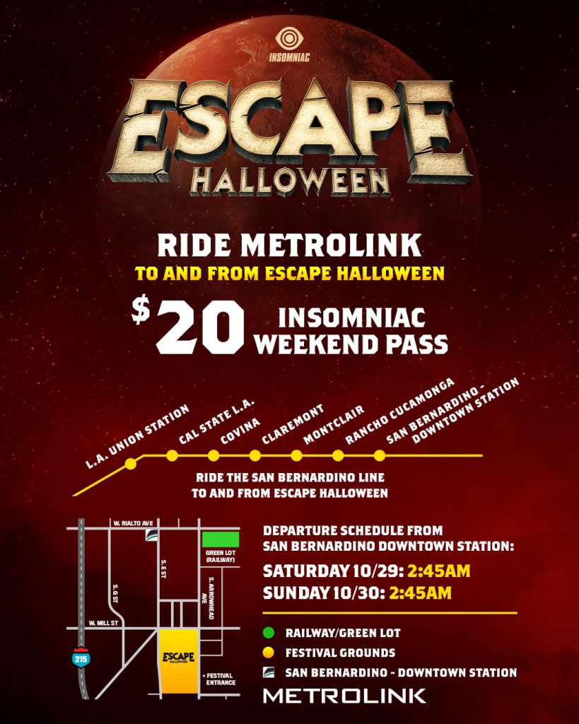 Escape Halloween 2022 Metrolink