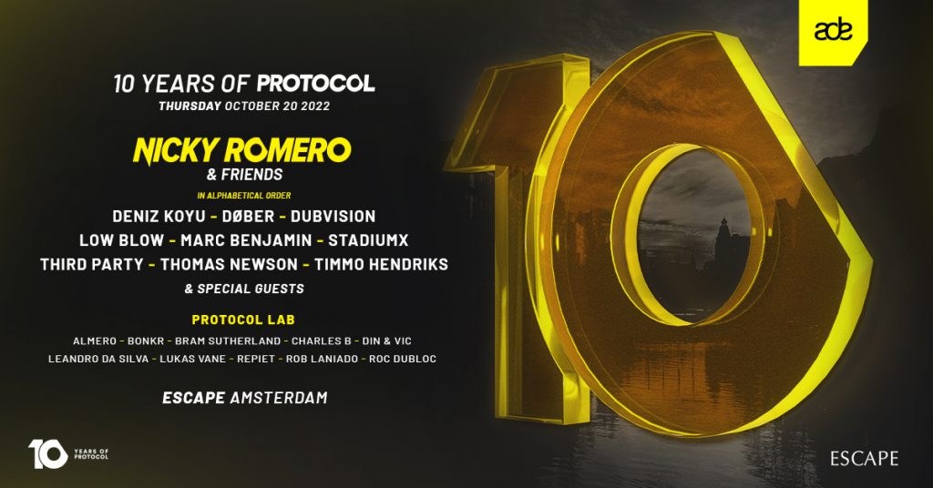 10 Years Of Protocol Recordings ADE Lineup