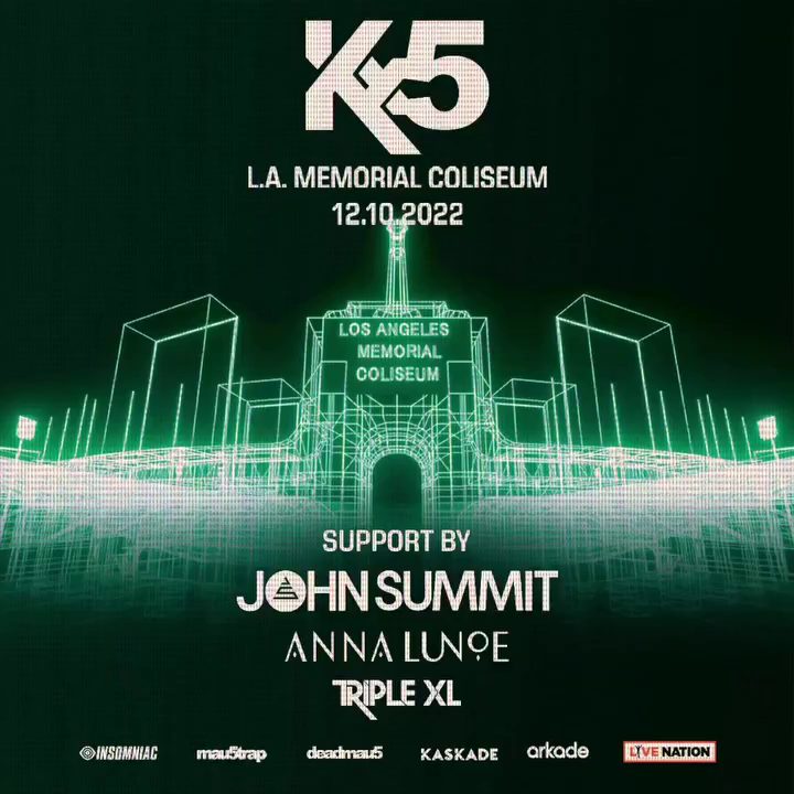 kx5 LA Coliseum Full Lineup