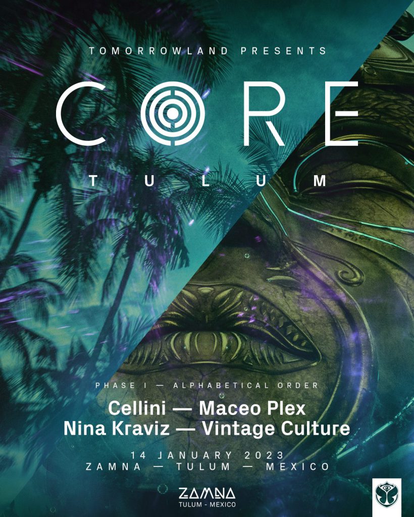 Tomorrowland presenta CORE Tulum 2023 - Alineación