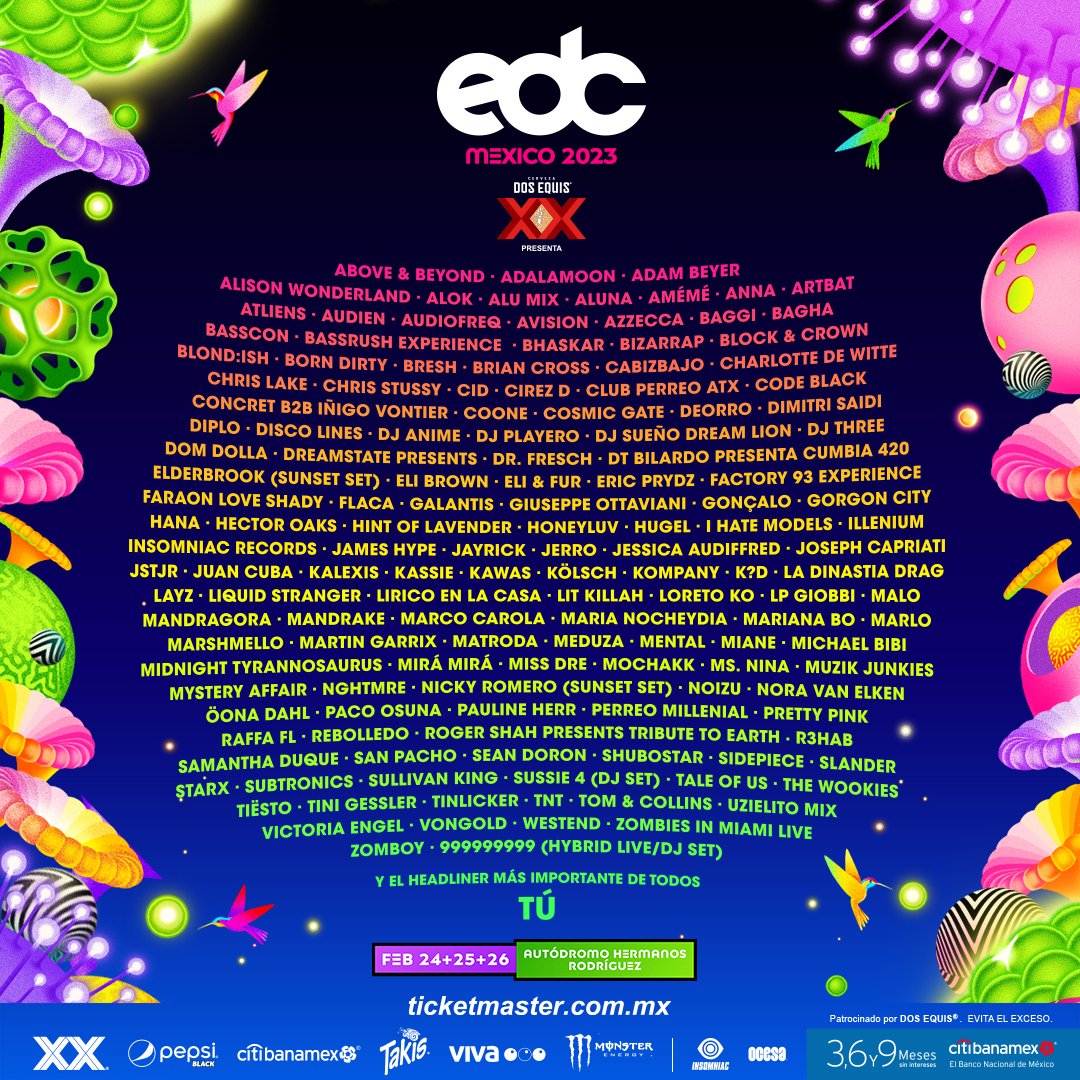 Jam-Packed Lineup Revealed for EDC Mexico 2023 | EDM Identity