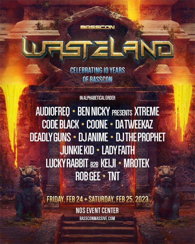 Basscon Wasteland 2023 – Lineup