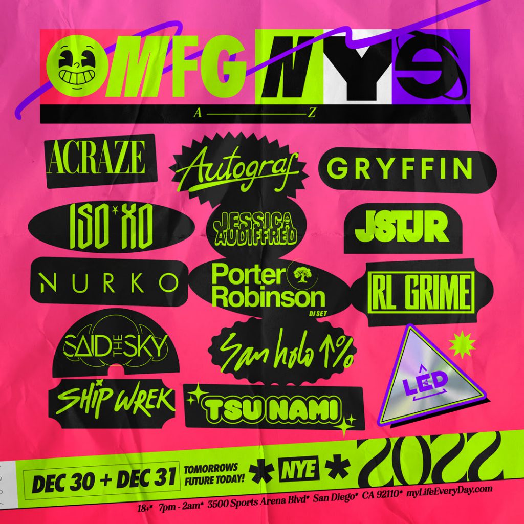 OMFG NYE 2023 - Lineup