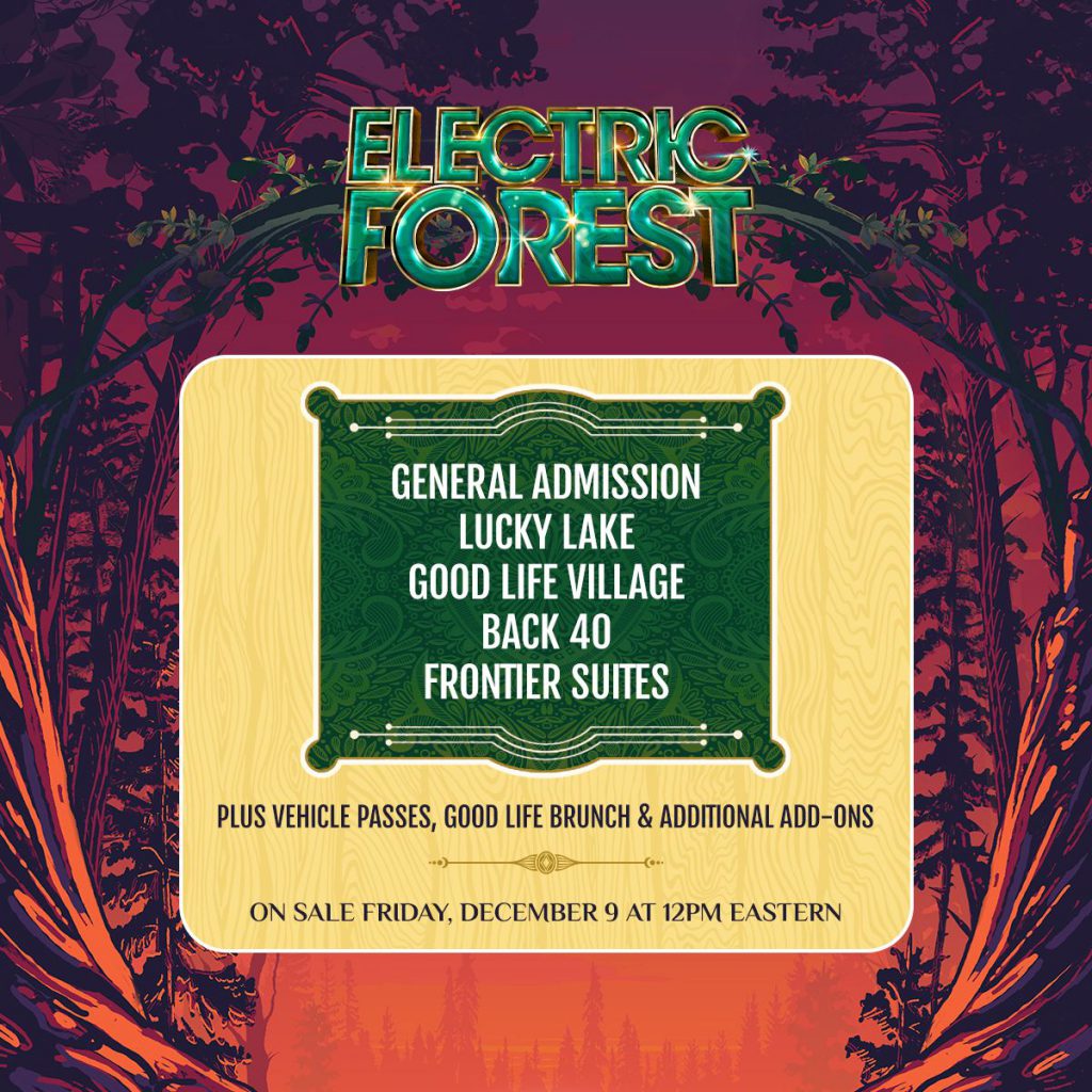 Electric Forest Announces Ticket Information for 2023 Edition EDM