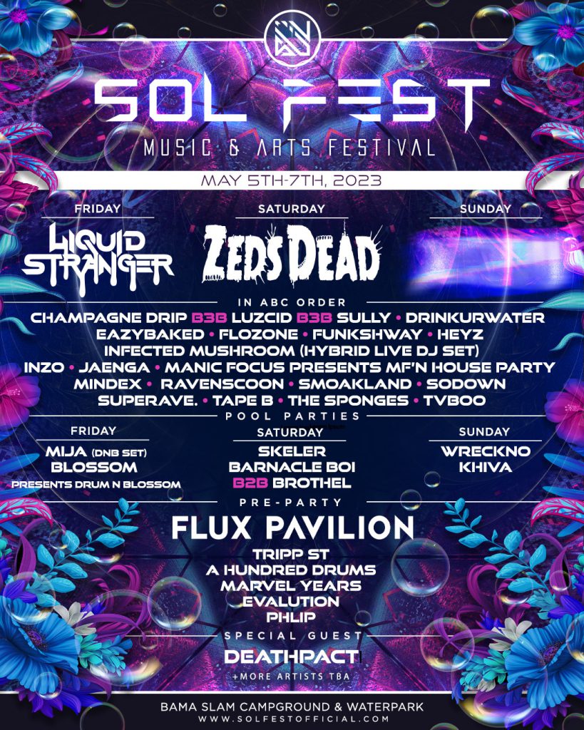 Liquid Stranger and Zeds Dead to Headline Sol Fest 2025 EDM Identity