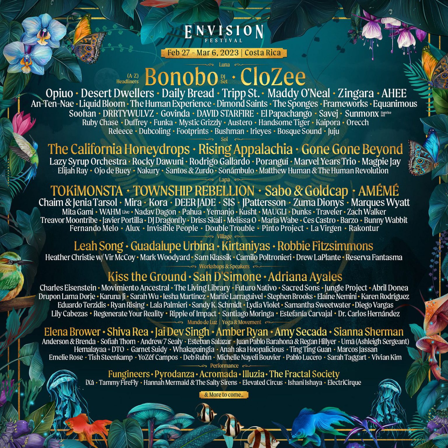 Envision Festival Releases Lineup for 2023 Edition EDM Identity