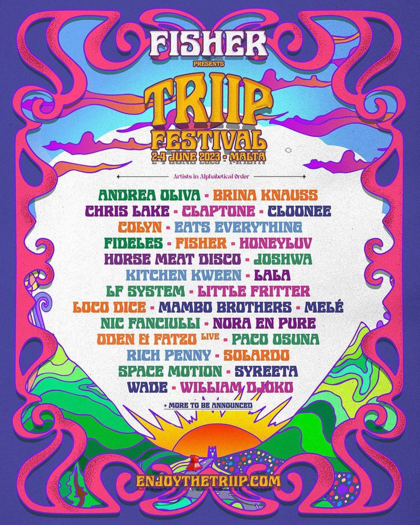 FISHER Drops Lineup for Debut Edition of TRIIP Festival Malta