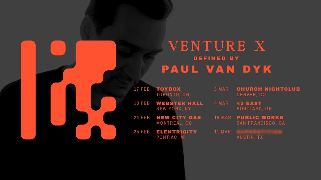 Paul van Dyk VENTURE X Tour