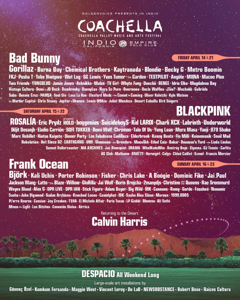 Coachella 2023 Lineup