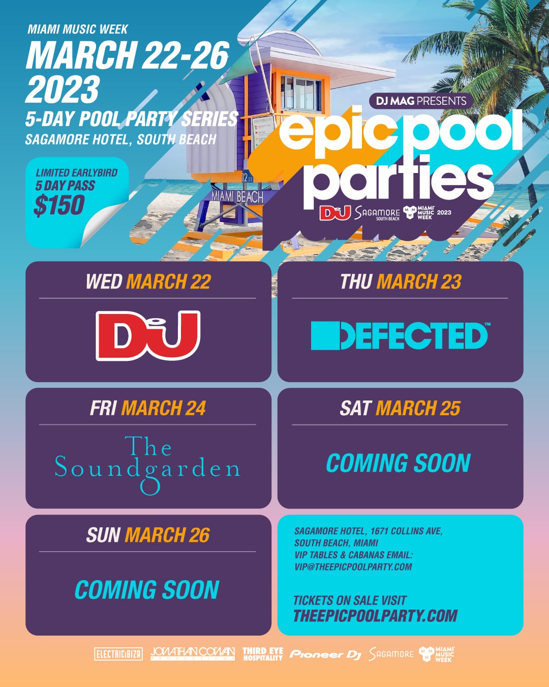 Epic Pool Parties Announces String of Events for Miami Music Week 2023