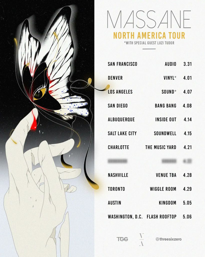 Massane North America Tour 2023 - Dates & Venues