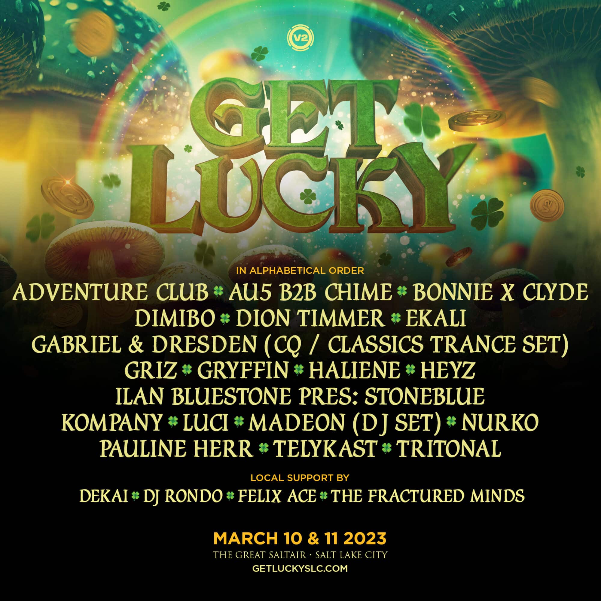 V2 Presents Reveals Full Lineup for Get Lucky 2023 EDM Identity