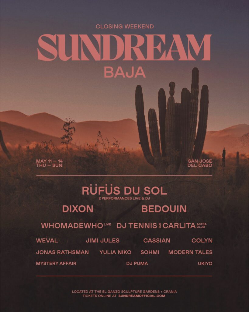 Sundream Baja 2023 - Closing Weekend Lineup