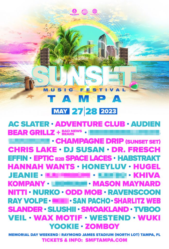 Sunset Music Festival 2023 - Phase 1 Lineup
