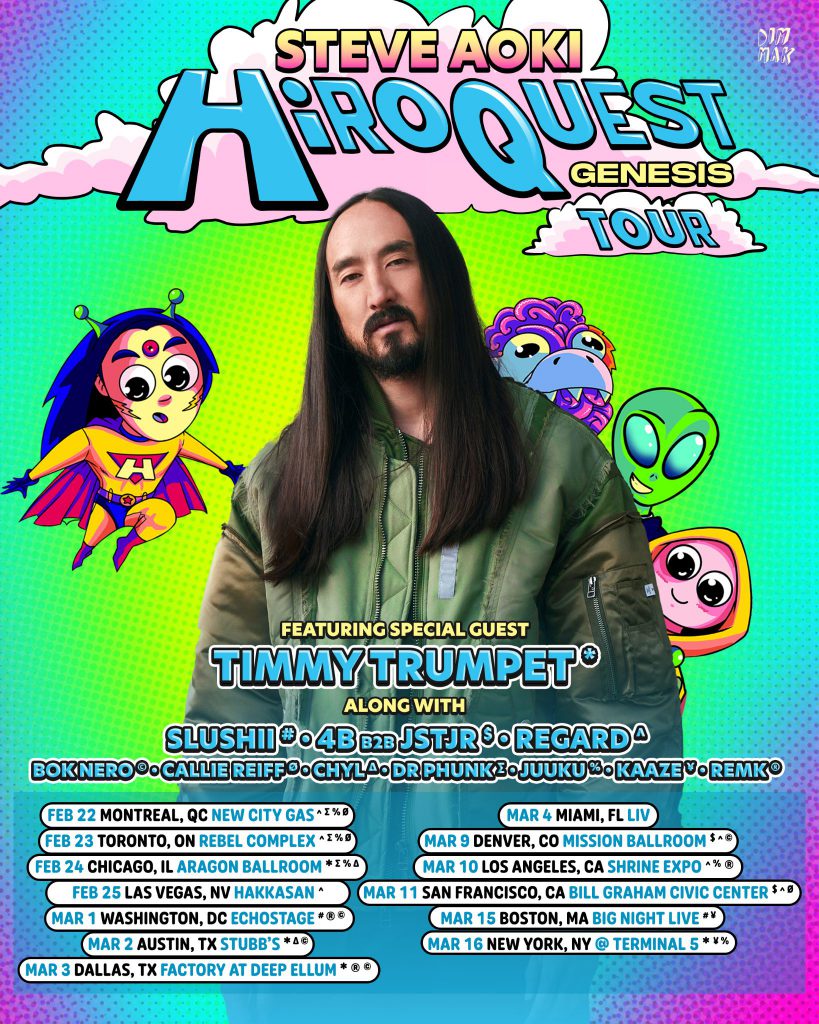 Steve Aoki HiROQUEST: Genesis Tour