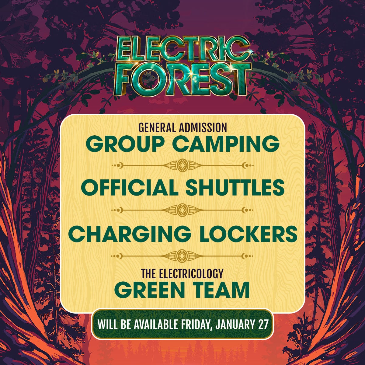 Electric Forest Announces Info for Group Camping, Shuttles, and More