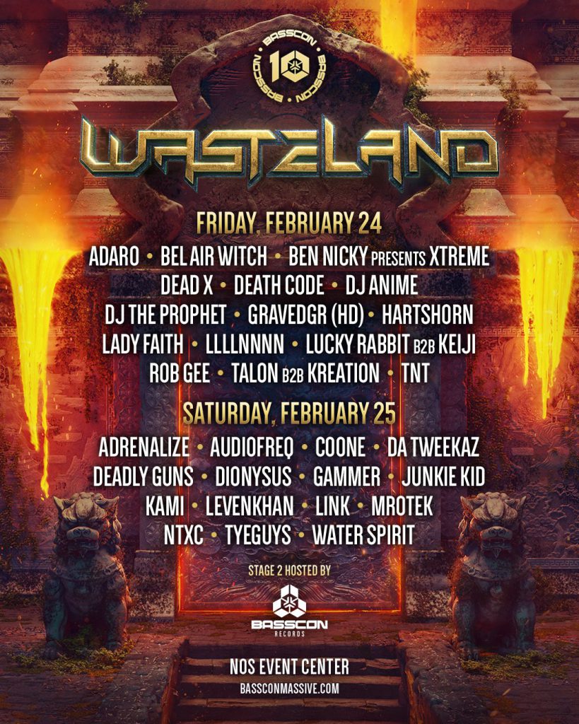 Basscon Wasteland 2023 - Lineup