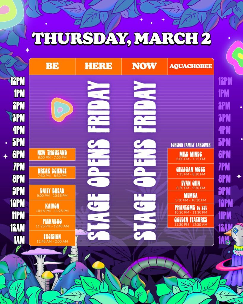 Okeechobee 2023 Set Times - Thursday