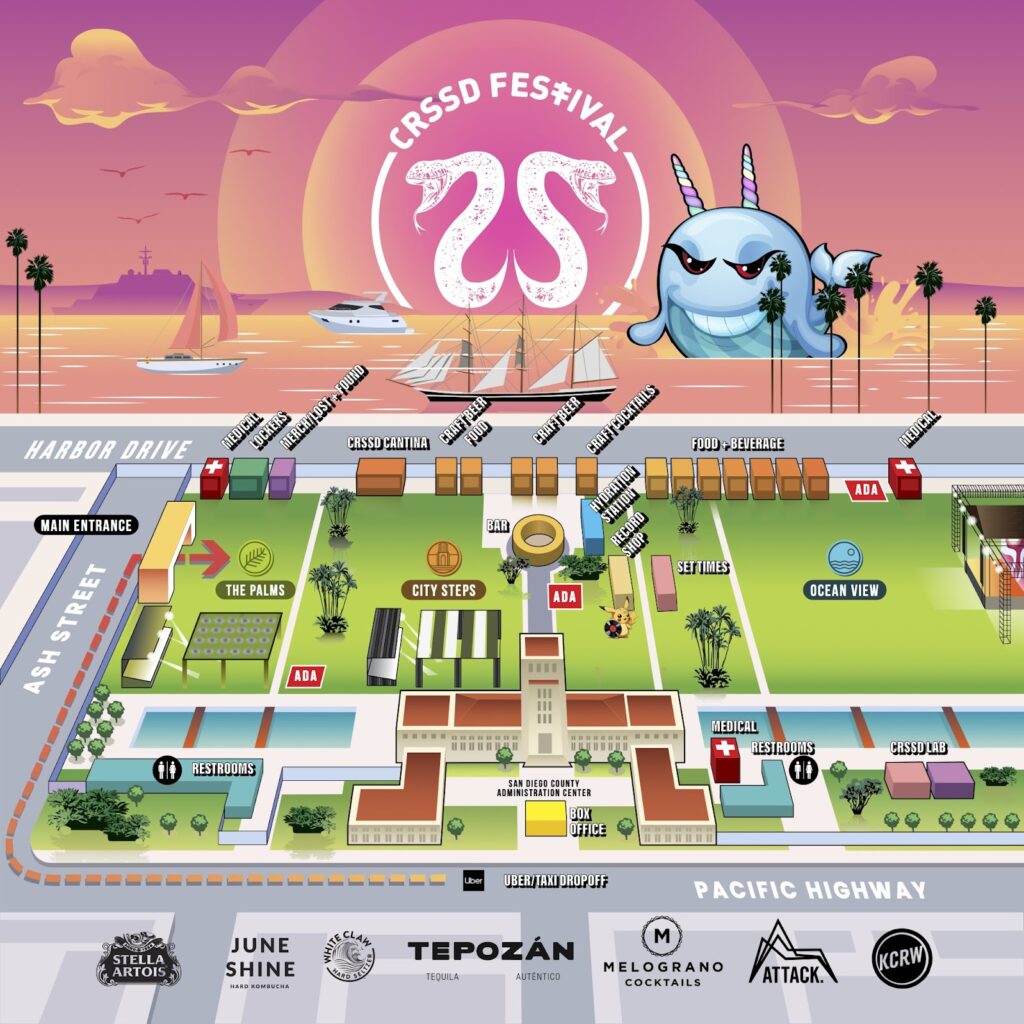 CRSSD Festival Spring 2023 Map