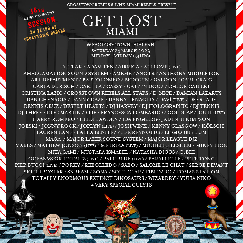 Get Lost Miami 2023 Lineup