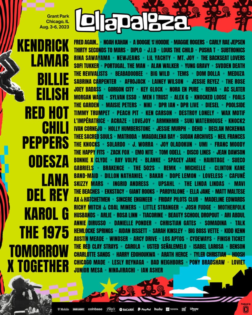 Lollapalooza 2023 Lineup