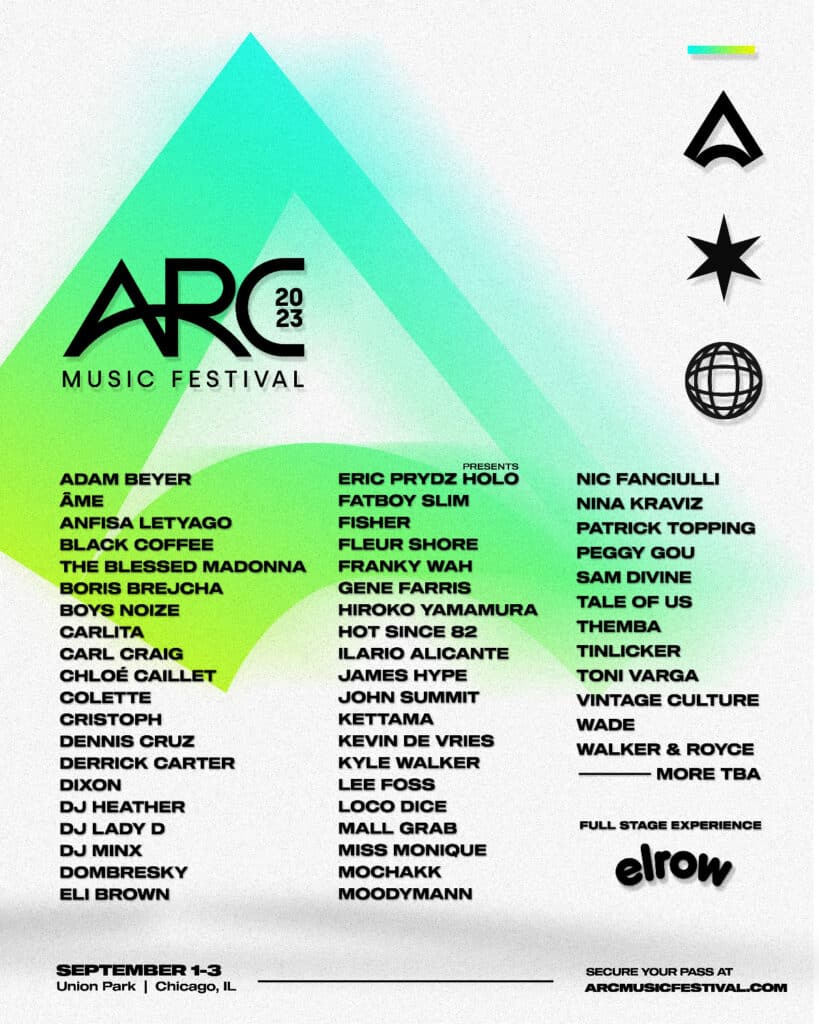 ARC Music Festival 2023 Lineup