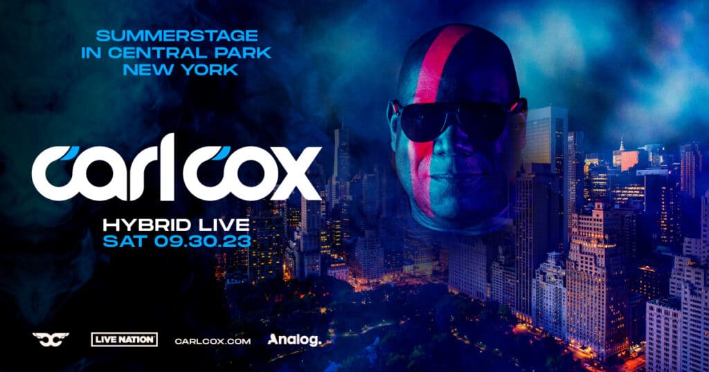 Carl Cox SummerStage at Central Park NYC 2023