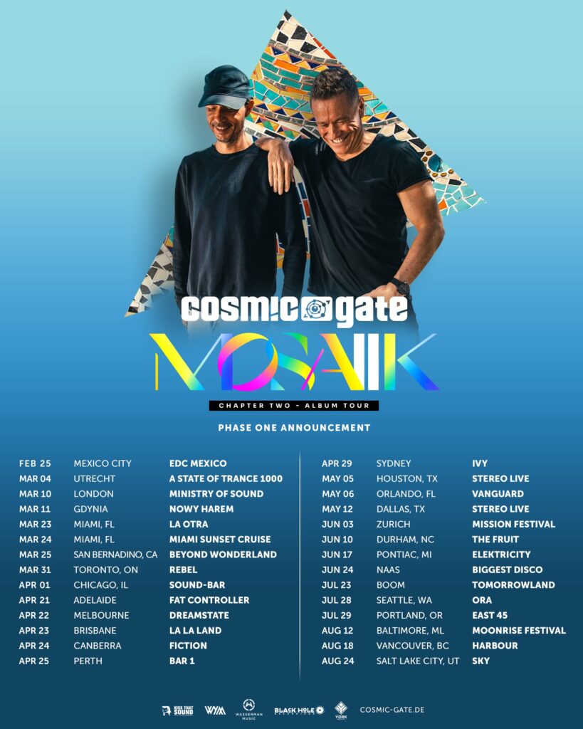 Cosmic Gate MOSAIIK Chapter Two Album Tour ( Phase One)