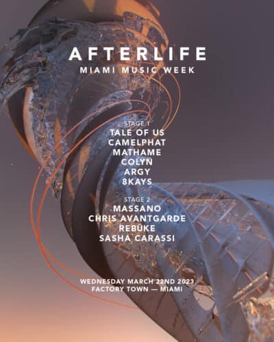 Afterlife Miami Music Week 2023 Lineup