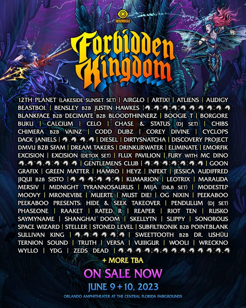 Forbidden Kingdom 2023 - Phase 1 Lineup