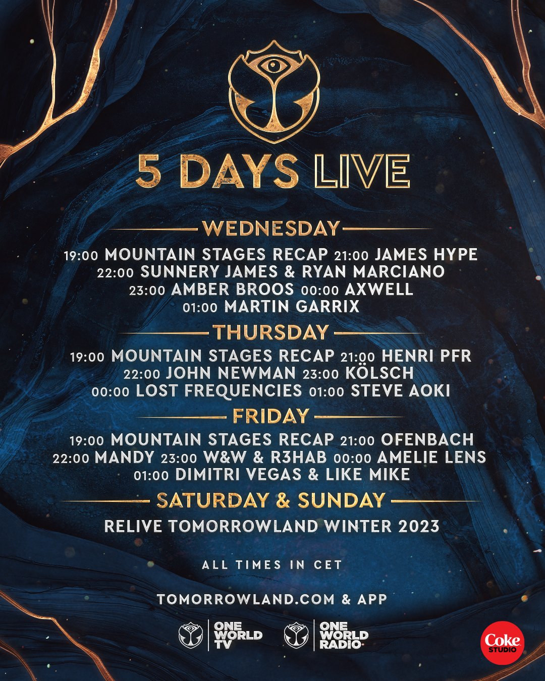 Tomorrowland Winter 2023 Live Stream Schedule & Info EDM Identity