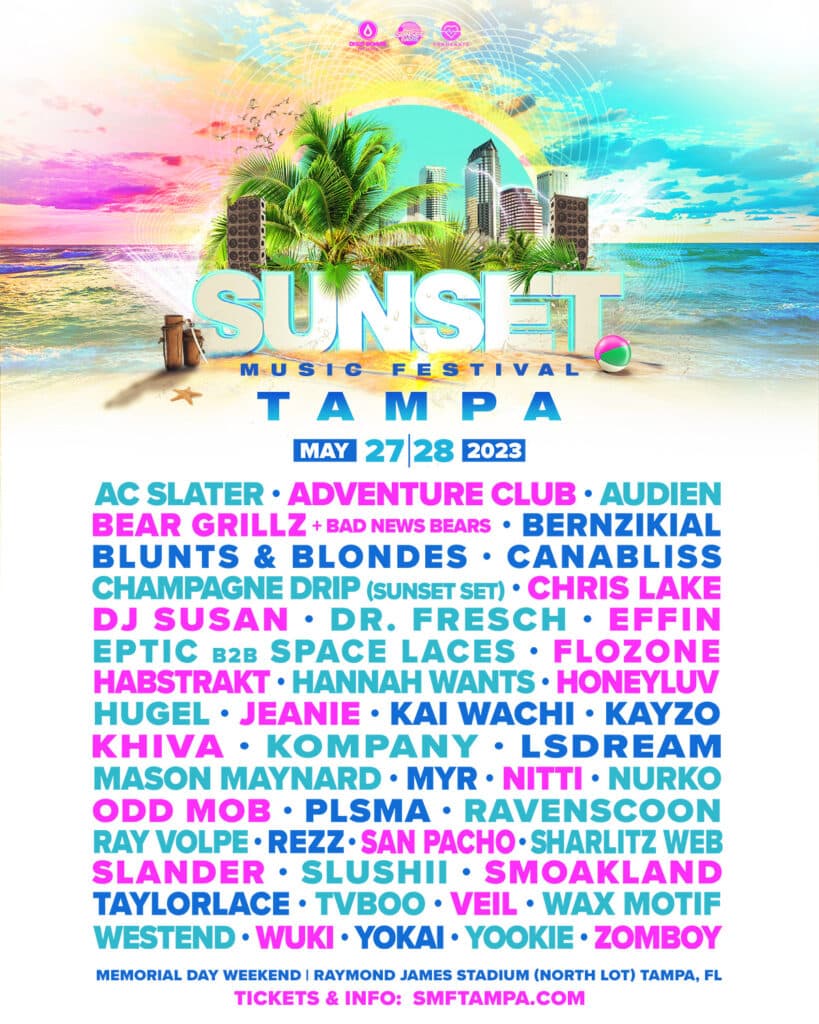 Sunset Music Festival 2023 Lineup