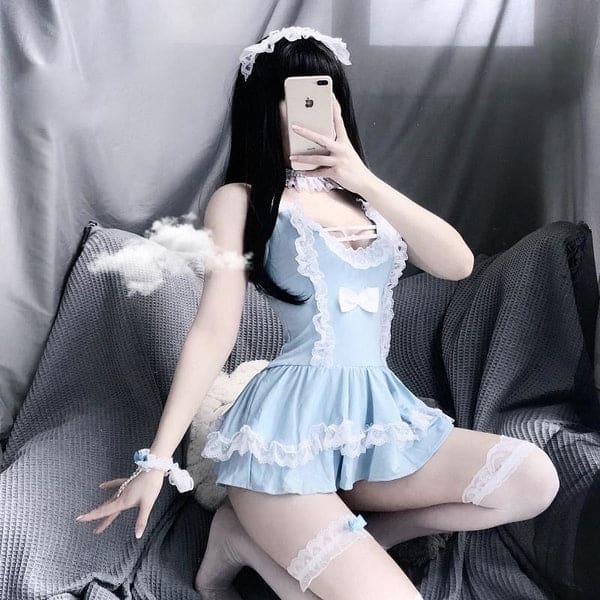 DDLG Playground - Blue Maid Dress