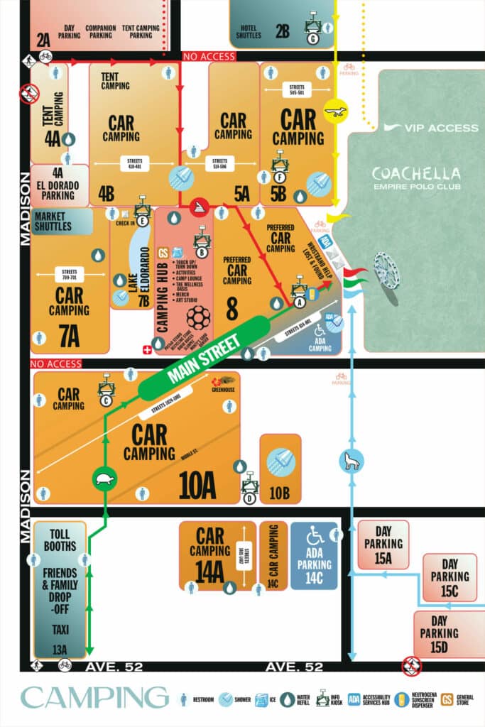 Coachella 2023 Camping Map