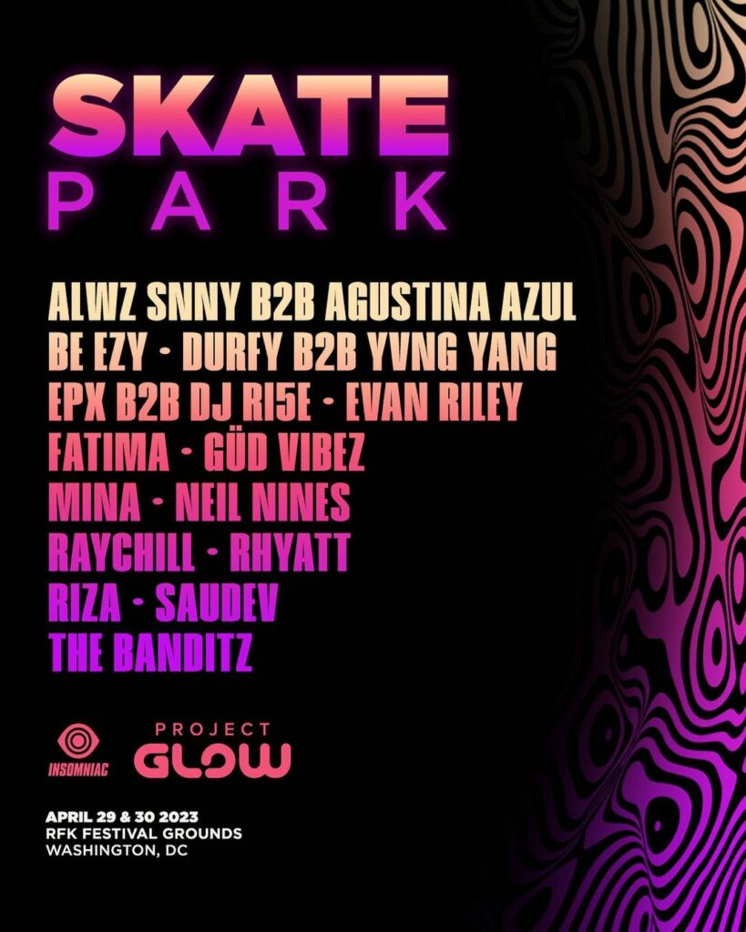 Project GLOW Festival 2023 - Skate Park Lineup