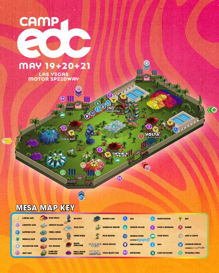 Camp EDC 2023 Exclusive Parties, Maps, and Essential Info | EDM Identity