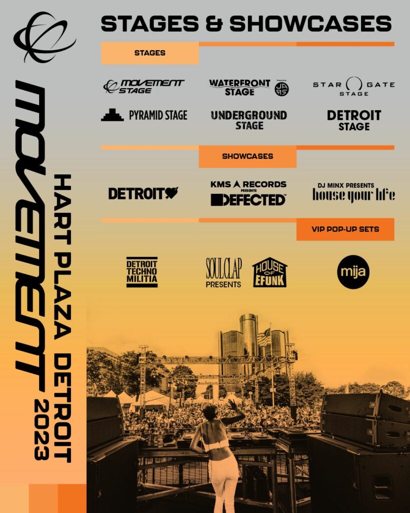 Movement Detroit 2023 Reveals Stages and Showcases EDM Identity